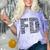 Fire Academy Graduation T-Shirt Firefighter Support Tee Comfort Color Blast T-Shirt Amethyst