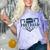 Football Senior Night Football Senior 2025 Graduation 44 Comfort Color Blast T-Shirt Amethyst