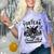 Fortean Social Club Bigfoot Mothman Alien Cryptid Introvert Comfort Color Blast T-Shirt Amethyst