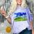 Frutiger Aero Dolphin Meadow Aesthetic Y2k 2000s Ironic Comfort Color Blast T-Shirt Amethyst