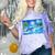 Frutiger Aero Dolphin Sunset Ocean With Palm Trees Y2k Premium Comfort Color Blast T-Shirt Amethyst Frutiger Aero Dolphin Sunset Ocean With Palm Trees Y2k Premium Comfort Color Blast T-Shirt Amethyst