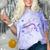 Frutiger Aero Y2K Chrome Dolphin Comfort Color Blast T-Shirt Amethyst