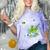 Frutiger Aero Y2K Fashion Trends Statement Piece Tech Orbite Comfort Color Blast T-Shirt Amethyst