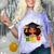 Future HBCU Grad Afro Girl College Graduation Kids Comfort Color Blast T-Shirt Amethyst