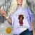 Future HBCU Grad Girl Wearing Graduation Gown Comfort Color Blast T-Shirt Amethyst