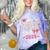Girls Little Miss Kindergarten Grad 2025 Coquette Graduation Comfort Color Blast T-Shirt Amethyst