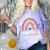 Goodbye 5TH Grade Graduation 2024 Hello 6TH Grade Rainbow Comfort Color Blast T-Shirt Amethyst