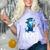 Grad Class Of 2025 Boys Shark Graduation Graduated Comfort Color Blast T-Shirt Amethyst