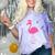 Graduate Cute Pink Flamingo Graduation Comfort Color Blast T-Shirt Amethyst