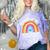 I Graduated Can I Go Back To Bed Now Graduation Hat Rainbow Comfort Color Blast T-Shirt Amethyst