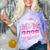 Graduation 2025 Proud Mom Of 2025 Graduate Floral Women Comfort Color Blast T-Shirt Amethyst