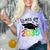 Graduation Class Of 2035 Hand Prints Space Pre-K -12th Grade Comfort Color Blast T-Shirt Amethyst