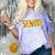 Graduation Party SEN18R Senior 2018 High School T-Shirt Comfort Color Blast T-Shirt Amethyst