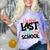 Happy Last Day Of School Kids Teacher Student Graduation Comfort Color Blast T-Shirt Amethyst