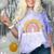 HAPPY LAST OF DAY SCHOOL Rainbow Teacher Student Graduation Comfort Color Blast T-Shirt Amethyst