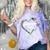 Heart Coast Guard Wife Coast Guard Graduation Wife USCG Wife Comfort Color Blast T-Shirt Amethyst