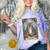 The Hermit Cat Tarot Card Introvert By Georgi Comfort Color Blast T-Shirt Amethyst