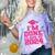 I'm Done Class Of 2024 Pink Girls Women Graduation Comfort Color Blast T-Shirt Amethyst