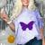 Introvert Antisocial Butterfly For Women Men Comfort Color Blast T-Shirt Amethyst