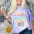 Introverted But Willing To Discuss 90's Rap Comfort Color Blast T-Shirt Amethyst