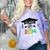 K -12th Grade Hand Prints Space Graduation Class Of 2034 Comfort Color Blast T-Shirt Amethyst