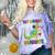 Kids 1st Grade Graduate Dinosaur Trex 1st Grade Graduation Comfort Color Blast T-Shirt Amethyst