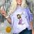 Kids Class Of 2029 Shirt Graduation Dabbing Mermaid Shirt Comfort Color Blast T-Shirt Amethyst