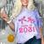 Kids Class Of 2031 Kindergarten Girls Graduation T-Shirt Comfort Color Blast T-Shirt Amethyst