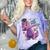 Kids Dabbing T Rex Graduation Kindergarten Class Of 2019 Comfort Color Blast T-Shirt Amethyst