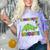 Kids Kindergarten Graduate Dinosaur Kindergarten Graduation Comfort Color Blast T-Shirt Amethyst