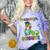 Kids Preschool Graduate T-Rex Dinosaur Preschool Graduation Comfort Color Blast T-Shirt Amethyst