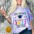 Kindergarten Graduation Class Of 2022 1st Grade Here I Come Comfort Color Blast T-Shirt Amethyst
