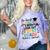 Kindergarten Graduation Graduate 1st Grade Here I Come Kids Comfort Color Blast T-Shirt Amethyst