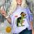 Kindergarten Grawrduate Dinosaur Graduation Cap Shirt Comfort Color Blast T-Shirt Amethyst
