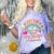 Last Day Of School Autograph 5th Grade Graduation Boys Girls Comfort Color Blast T-Shirt Amethyst