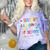 Last Day Of School Tie Dye School Graduation Summer Teacher Comfort Color Blast T-Shirt Amethyst