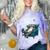 Lazy Raccoon Sarcastic Introvert Humor Japanese Animal Comfort Color Blast T-Shirt Amethyst