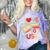 I Love 90's Music Retro Style Nostalgia Cassette 1990s Party Premium Tri-Blend Comfort Color Blast T-Shirt Amethyst
