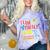 I Love You All Class Dismissed Teacher School Graduation Men Women Girls Kids Comfort Color Blast T-Shirt Amethyst