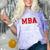 MBA When Your BS Can't Take You Any Further Shirt Graduation Comfort Color Blast T-Shirt Amethyst
