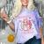 Middle School Level Complete Gaming Graduation Anime Girl Comfort Color Blast T-Shirt Amethyst