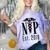 Nurse Practitioner Graduation NP Est 2019 Shirt Comfort Color Blast T-Shirt Amethyst
