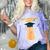 Orange Tabby Cat Graduation Distressed Shirt For Grads For Men Women Girls Kids Comfort Color Blast T-Shirt Amethyst