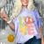 Peace Sign Love Groovy Vibes Costume Nostalgia 1980s Fashion Comfort Color Blast T-Shirt Amethyst