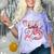 Pink Coquette Bow Senior 2025 Back To School Graduation Girl Comfort Color Blast T-Shirt Amethyst