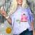 Pink I Graduated From Elementary Graduation Comfort Color Blast T-Shirt Amethyst