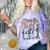 Please Be Patient I'm From The 1900s Cowboy Skeleton Comfort Color Blast T-Shirt Amethyst