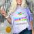 Proud Auntie Of Kindergarten Graduate 2025 Graduation Auntie Comfort Color Blast T-Shirt Amethyst
