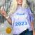 Proud Father Of 2023 College Graduate Family 23 Graduation Comfort Color Blast T-Shirt Amethyst