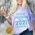 Proud Godson Of a 2021 Graduate School Graduation Family Comfort Color Blast T-Shirt Amethyst